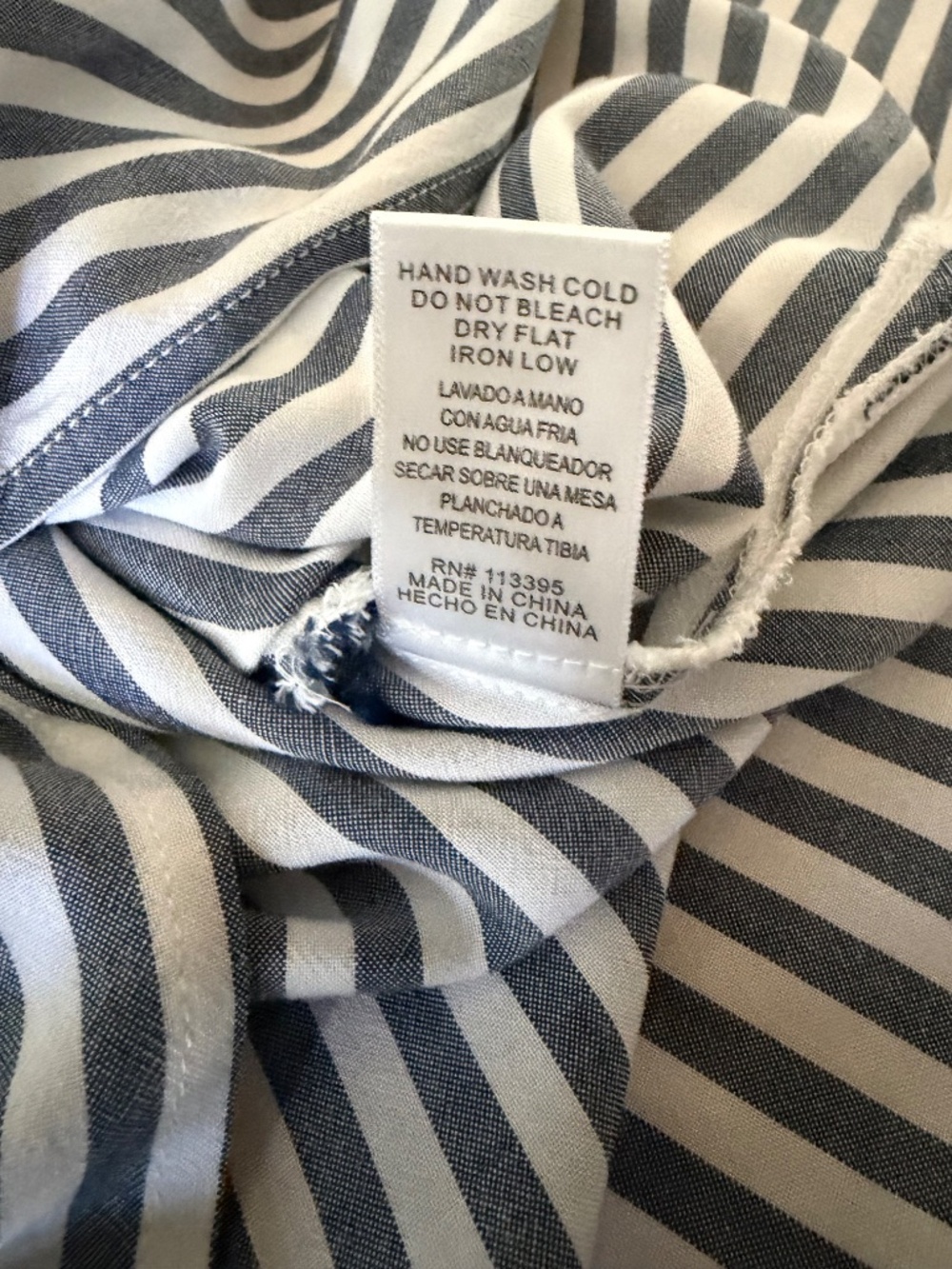 Carly Jean Blue White Maxi Shirt Dress w/Belt (Size S) - Picture 7 of 7